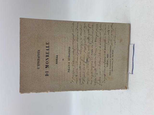 L'epigrafista di Monreale. Novella